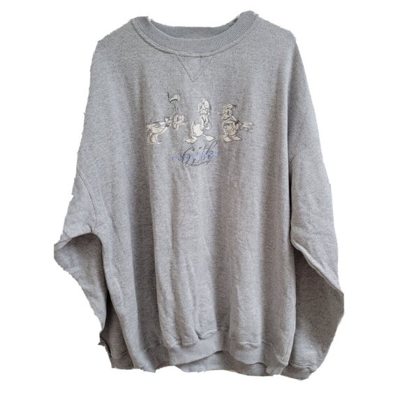 Walt Disney Gallery Tops - NWT XL Vtg Walt Disney Gallery Pullover Sweatshirt  Donald Duck 65th Ann…